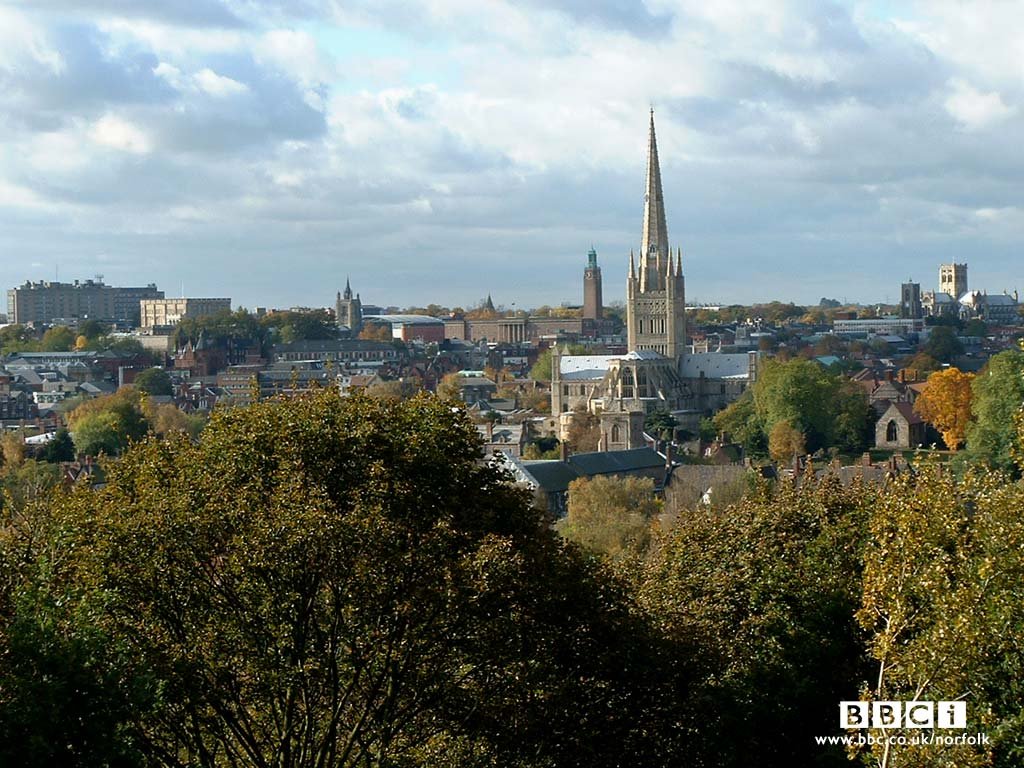 Norwich, aerial view