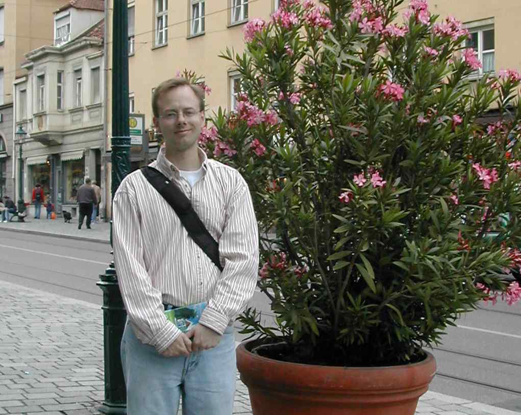 Nathan with oleander - Augsburg