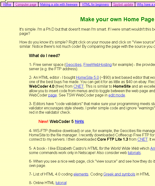 webcoder, view mode